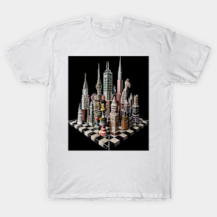 Metropolitan Strategy: Chessboard Cityscape Tee gift T-Shirt